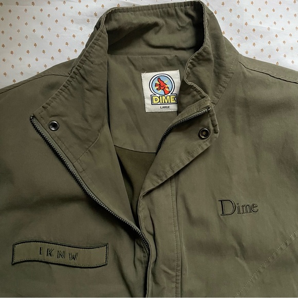 Dime Men’s Military I Know Jacket Army Green Size Large - Picture 3 of 10